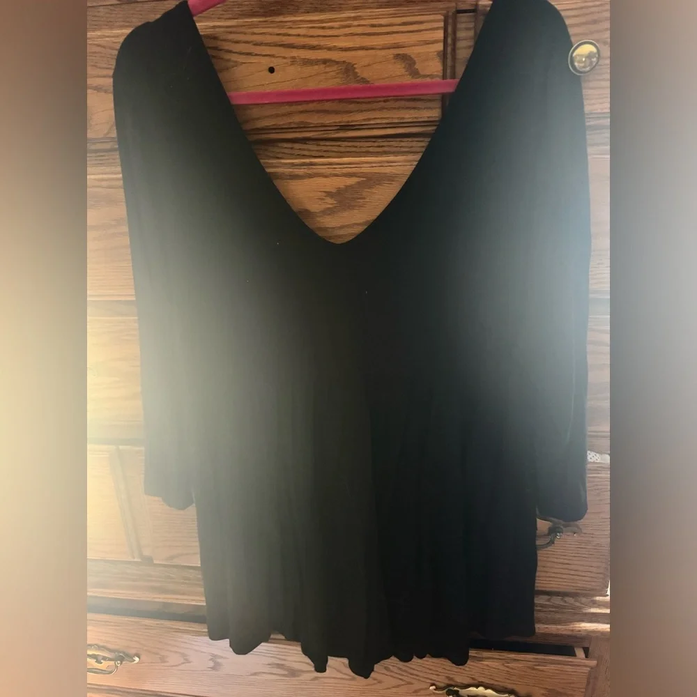 LOWEST PRICE Torrid Black Babydoll Top - Picture 4 of 5